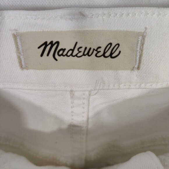 Madewell White The Perfect Vintage Jean High Rise Women Size 25 Skinny Leg ND501 - Picture 4 of 8